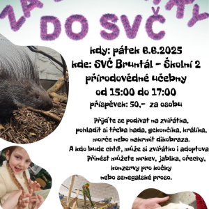 Za zvířátky do SVČ - ČERVEN